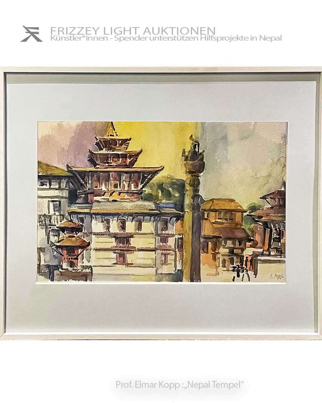 „Nepal Tempel“ by Prof. Elmar Kopp